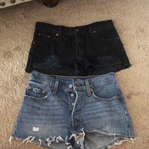 Set of 2 Levi jean shorts